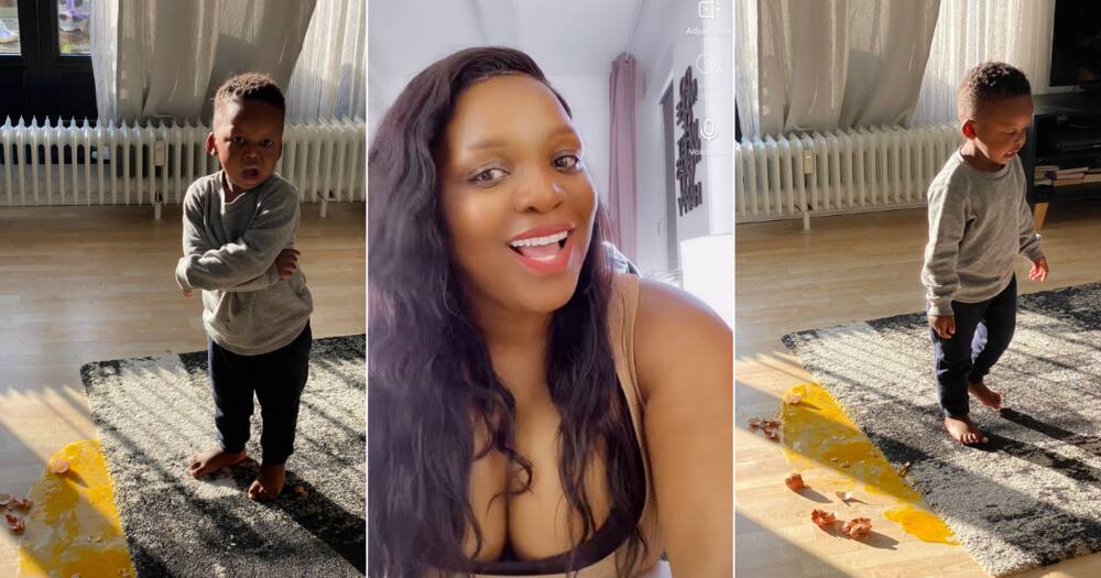 Mzansi, Woman, Online community, Shared, Pics, Child, Bundle of joy, Caught, Smashing, Eggs, Floor, Mom