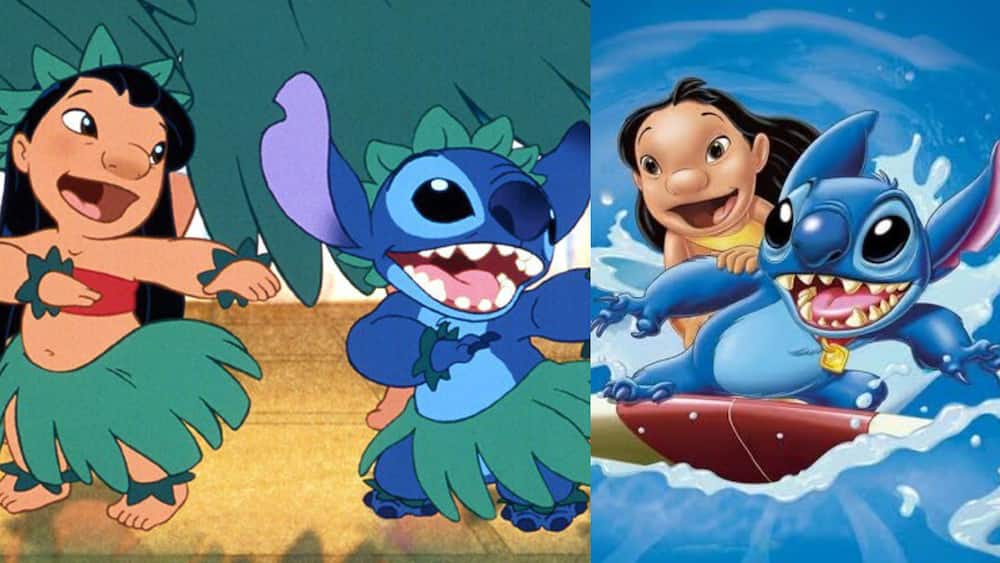 Stitch and Lilo animated Disney characters