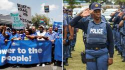 Loadshedding protest: Heavy police presence deterred violence between ANC and DA during #PowerToThePeopleMarch