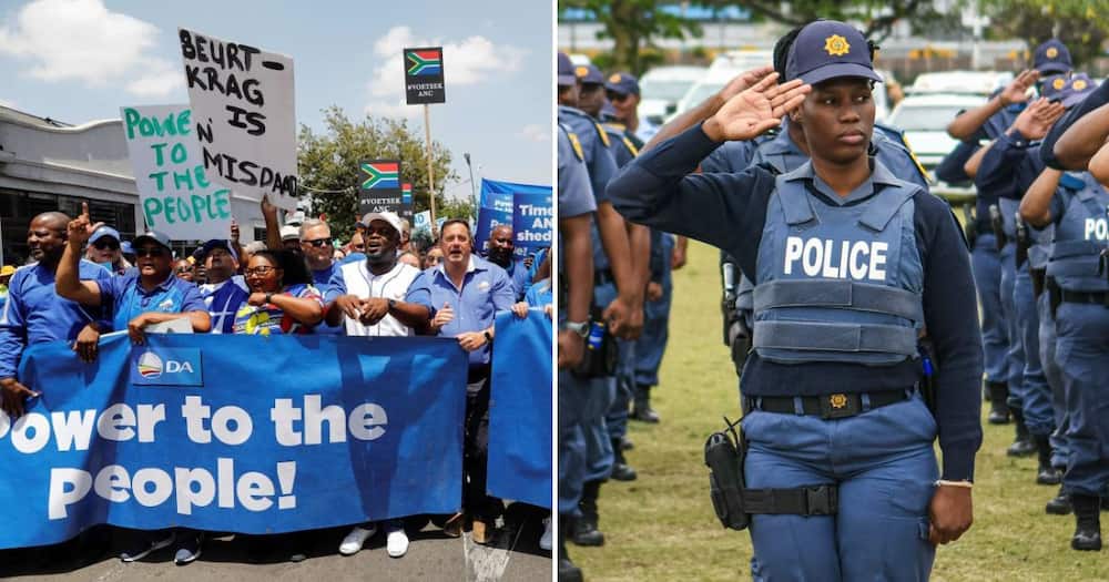 Police presence help keep thing calm during the DA's Power To The People March