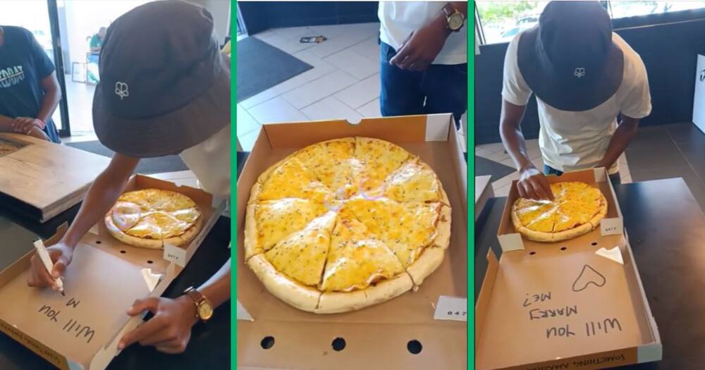 Man's pizza proposal goes viral
