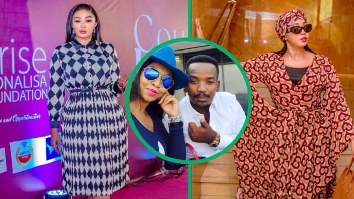 Ayanda Ncwane and family attend Sfiso Ncwane's unveiling ceremony, Netizens ask about Nothile