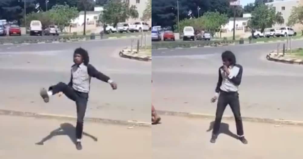 "Michael Ngcobo": Man Goes Viral After Doing the Moonwalk on Tar Road