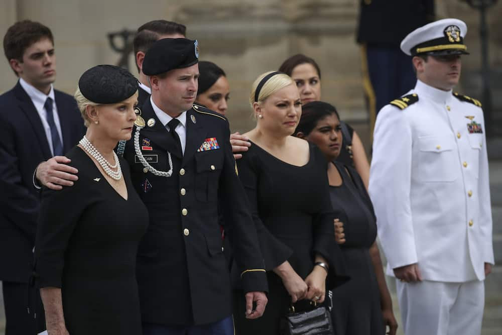 The McCain family at the late John McCain’s funeral service.