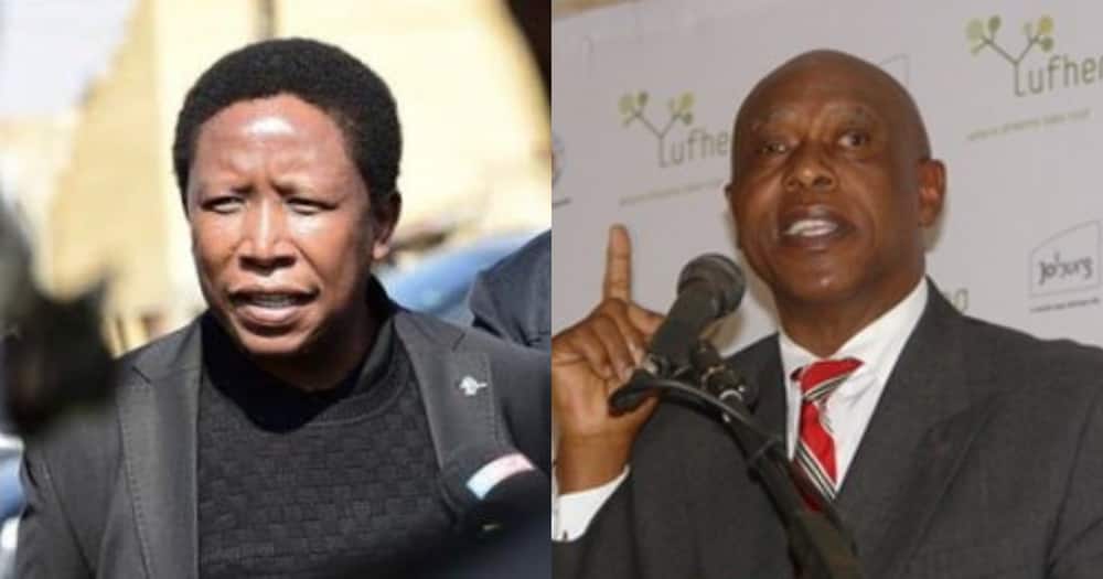 "I Love Tokyo Sexwale, I Want to Support Him," Says Julius Malema