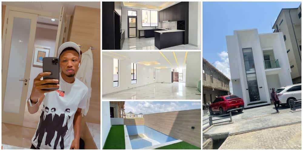 Young Nigerian Man Shows off His New House with Expensive Interior, Pictures Send Many into Frenzy
