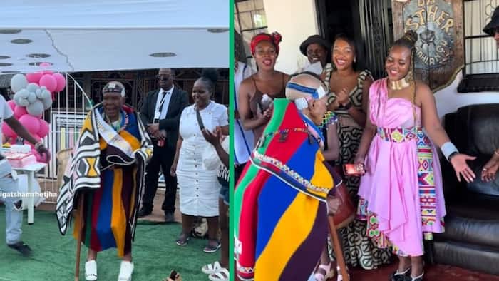 Legendary Ndebele artist Dr Esther Mahlangu shows celebrations of 88th birthday on TikTok