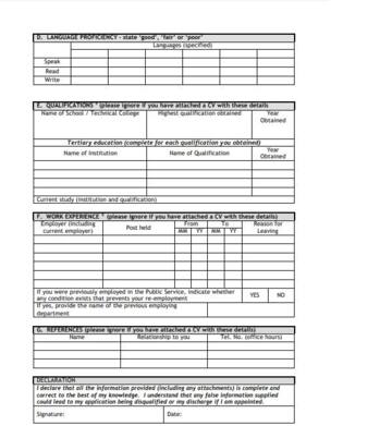 Z83 form: word form, pdf form download, how to fill it and an example ...