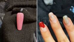 Woman exposes husband after finding pink press on nail in his suitcase after 'business trip'