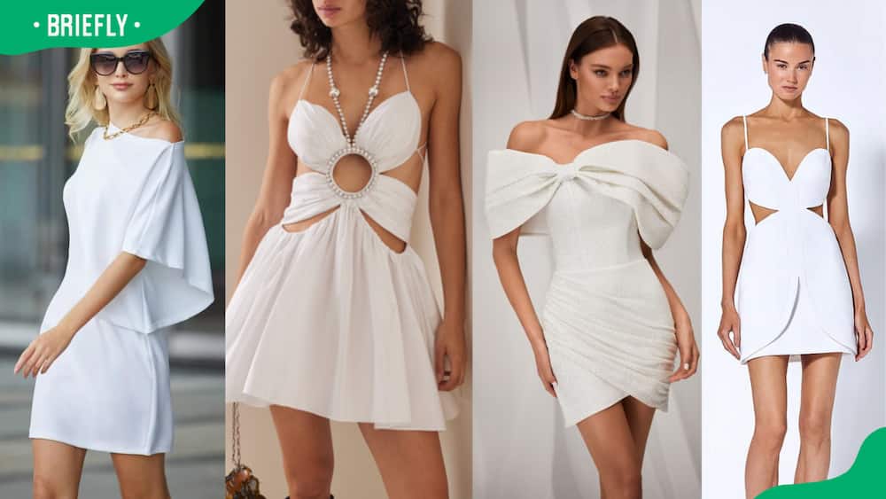 Stylish and modern all-white party outfits