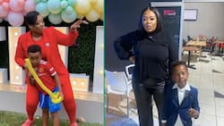 Anele Mdoda surprises son Alakhe with live broadcast from his school: "Best mom ever"