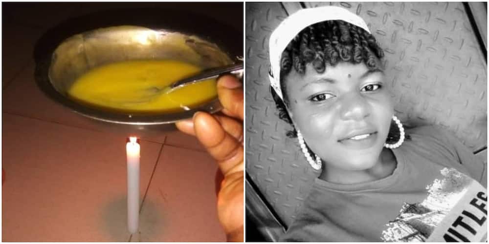 Nigerian mum improvises after gas finished at night, uses candle to make custard for her kid