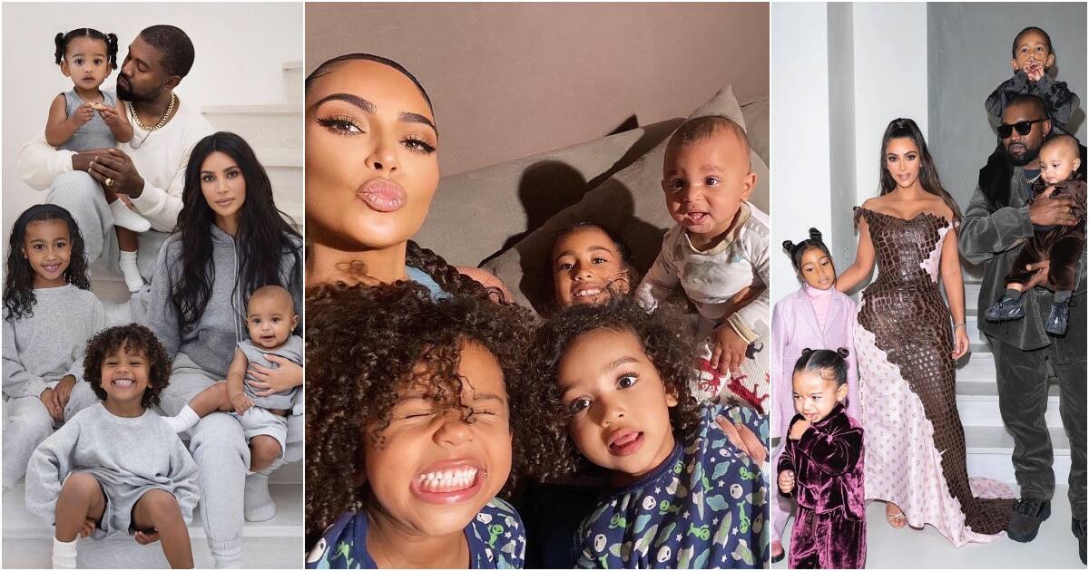 7 Pics of Kim Kardashian Showing Off Her Cute Children on Social Media