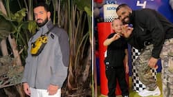 Drake and son Adonis rock matching hairstyles while playing basketball in adorable pictures