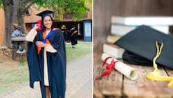 Educated stunner celebrates bagging 2nd qualification at just 22 years old, leaves Mzansi impressed