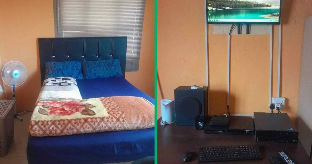 A man showcased his home in a Facebook group chat.
