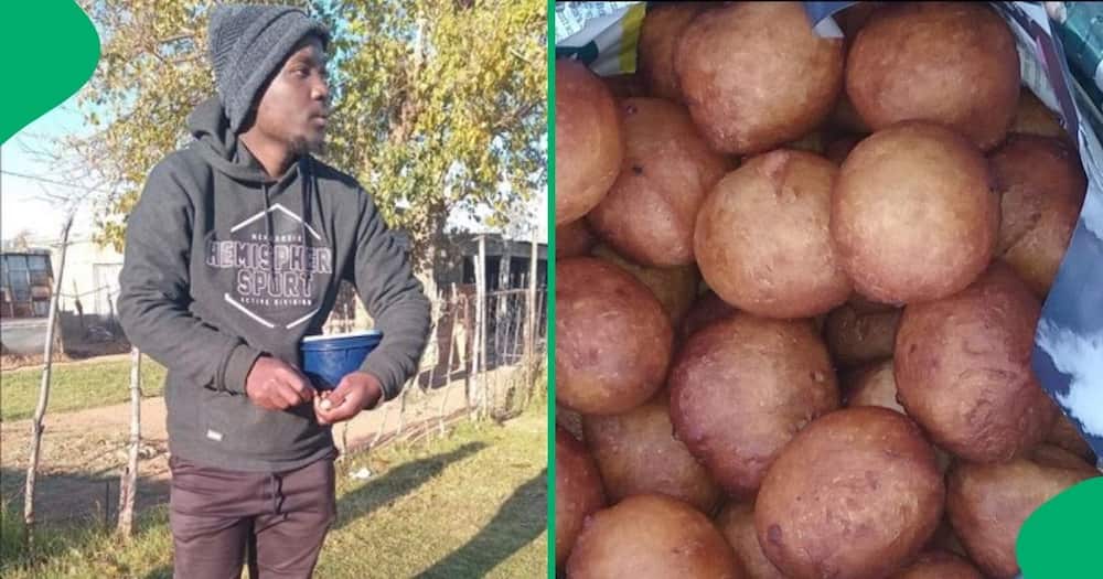 Sydwell Somba shared his story of selling fatcakes after struggling to find a job for three years