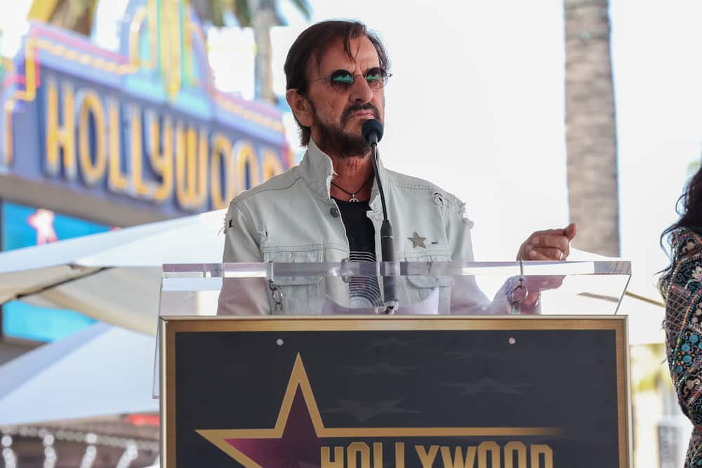Ringo Starr attends as Sheila E. is honored with a star on Hollywood Walk of Fame