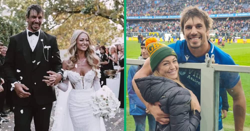 RWC: Rugby Player Eben Etzbeth and His Wifey Join the Springbok Fans in ...