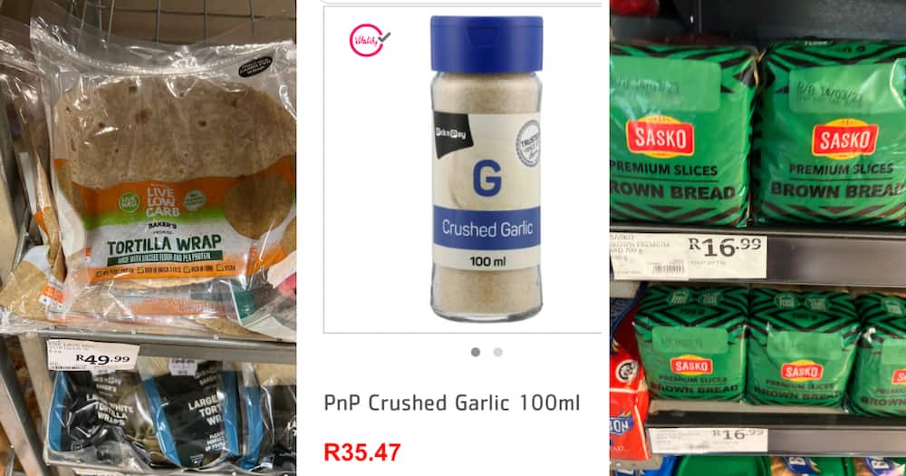 bread, spice, Pick n Pay, prices