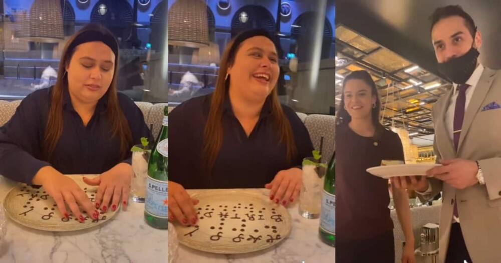 Restaurant Amazingly Writes Happy Birthday in Braille Using Melted Chocolate for Overjoyed Blind Diner