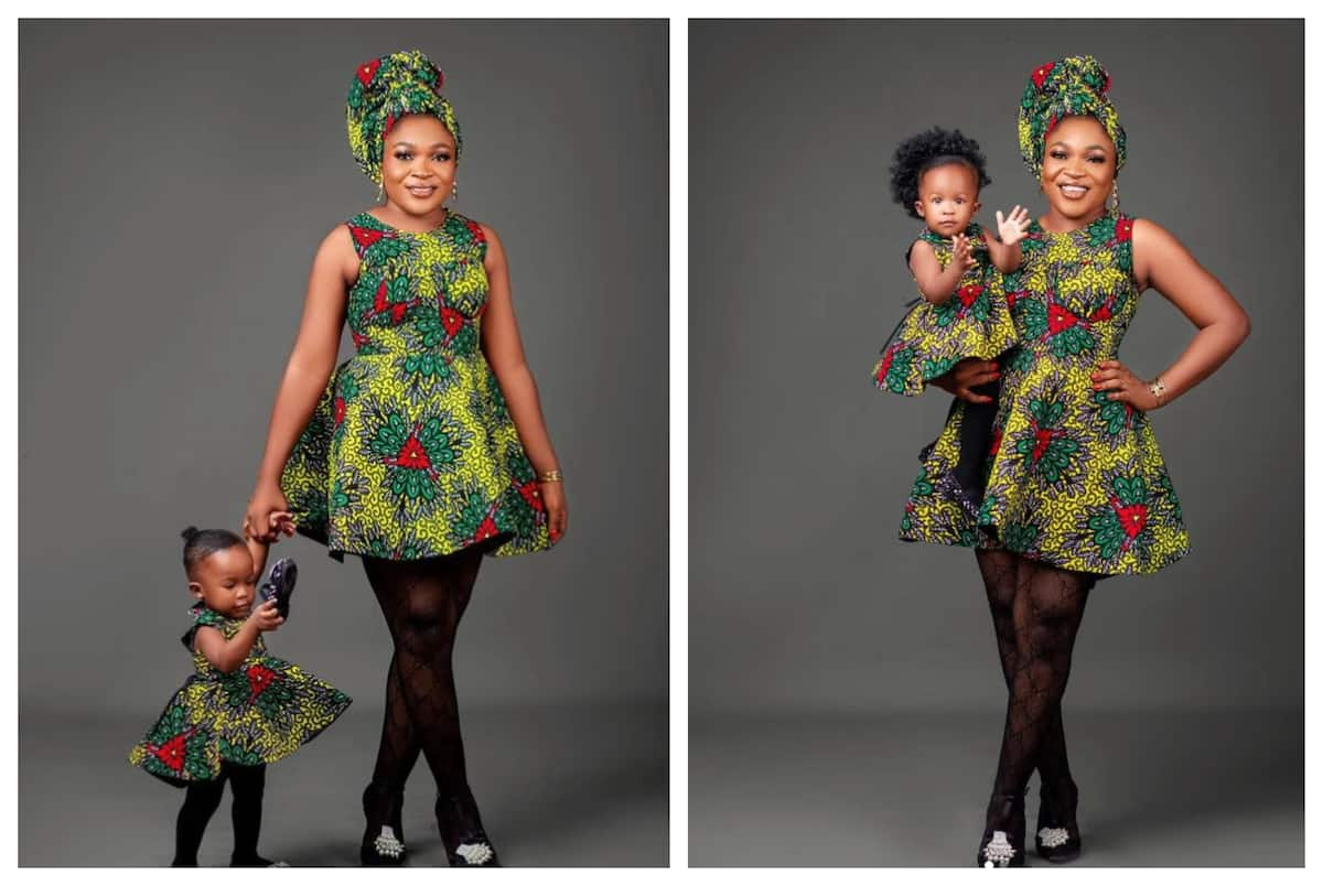 Ankara gown clearance for baby girl