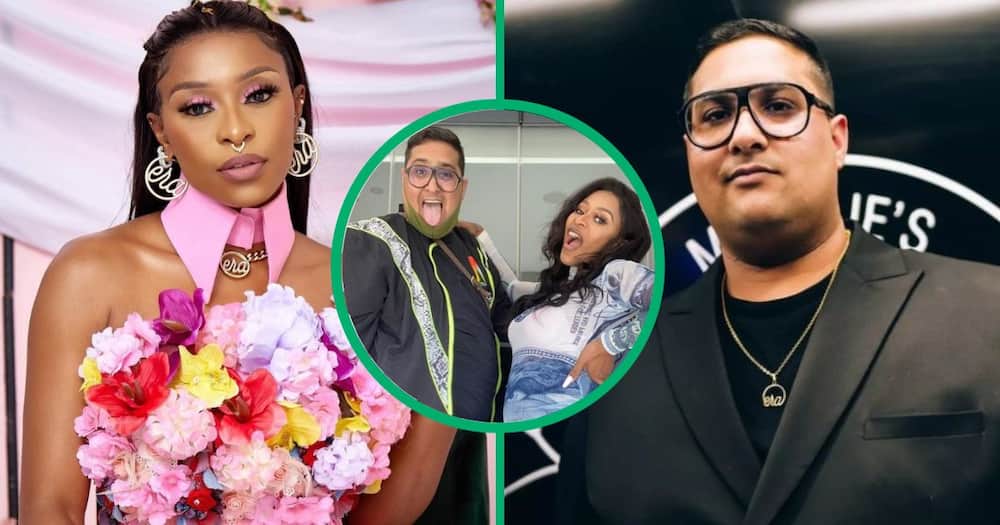 DJ Zinhle celebrated her manager and one of her closest friends Thabiet "Thabs" Amardien's 31st birthday.