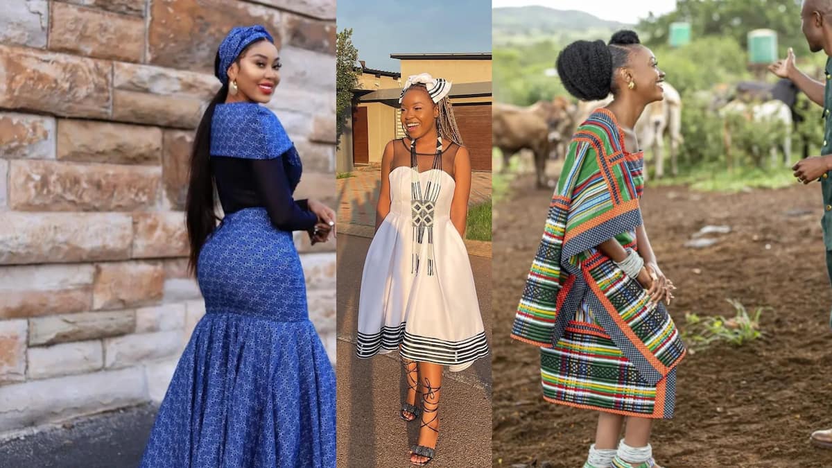35 Traditional Shweshwe Dresses That Are Perfect Now  Shweshwe dresses,  African traditional wear, Sesotho traditional dresses