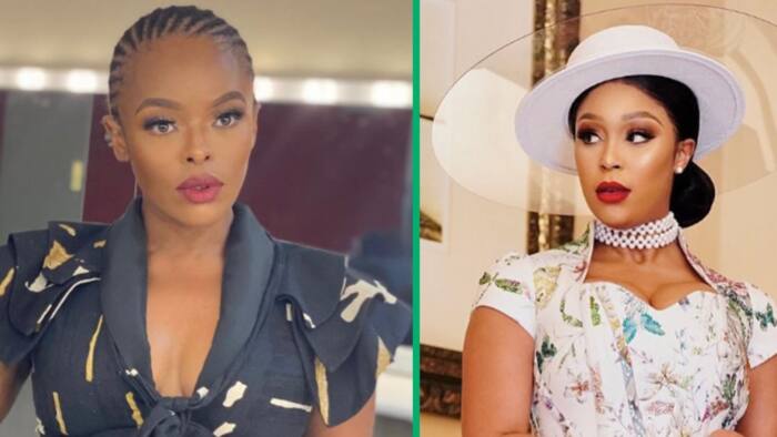 Minnie Dlamini and Unathi's video vibing to Zola 7 and Unathi's hit 'Sana Lwami' fails to impress SA