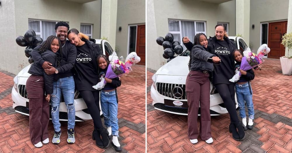 Kagiso Modupe bought a Mercedes Benz for his wife, Liza Lopes.