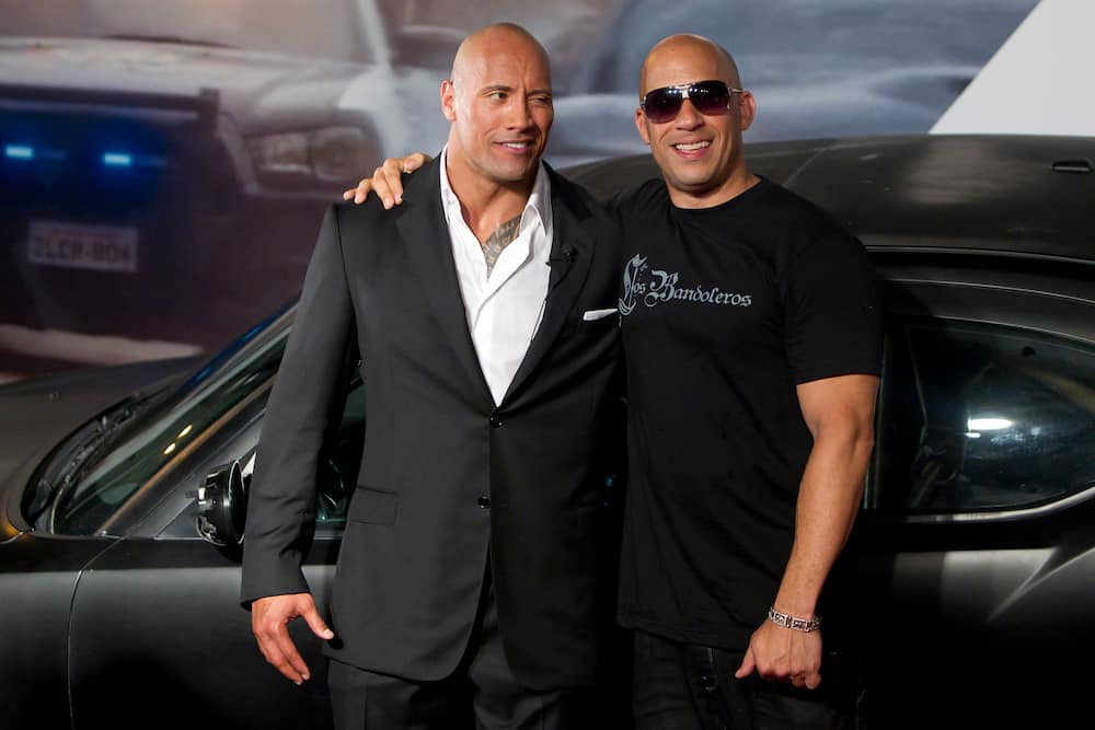 Mark Sinclair and The Rock.