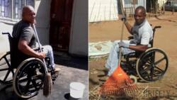 Meet Jeffrey Masha, a disabled man cleaning the streets of Mamelodi in his wheelchair