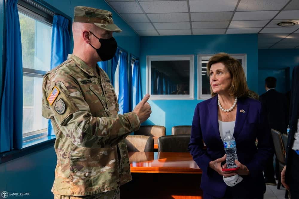US Speaker of the House Nancy Pelosi visited the Demilitarized Zone separating North and South Korea before heading to Tokyo