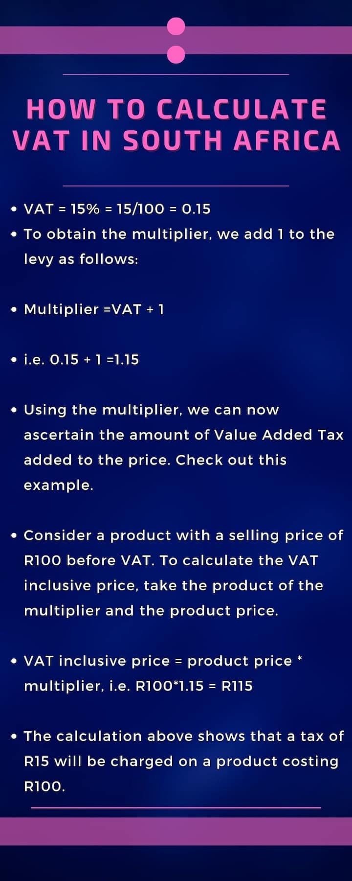 How to calculate VAT in South Africa a useful guide for 2022 Briefly