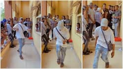 Man dances for his schoolmates in video, scatters floor with his leg moves despite wearing slippers