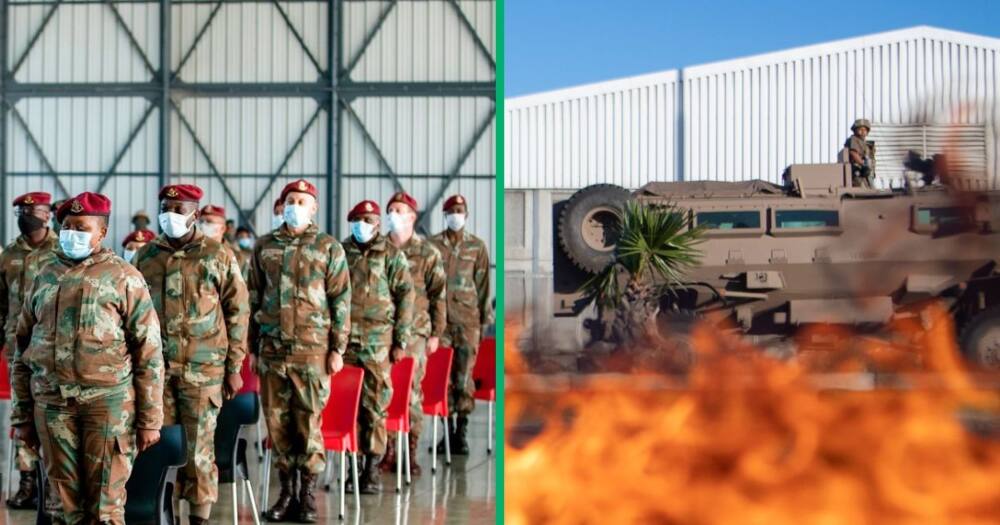 The SA Military was assisted by the Gift of the Givers after a fire broke out at their training camp in the Northern Cape