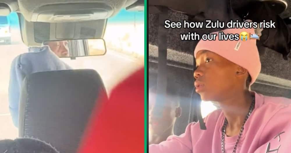 A young man's taxi driver almost fell asleep behind the wheel