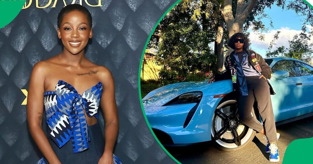 Thuso Mbedu celebrated her second anniversary with Porsche