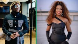 Former 'BB Mzansi' star Liyema links up with actor Wiseman Mncube, Picture has peeps talking