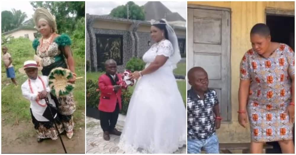 Efuoma Amos, computer science graduate, small-sized man marries tall lady