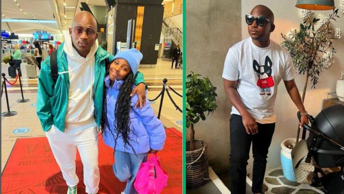 Khuli Chana shares cute picture with daughter Nia Lefika, Mzansi lauds rapper