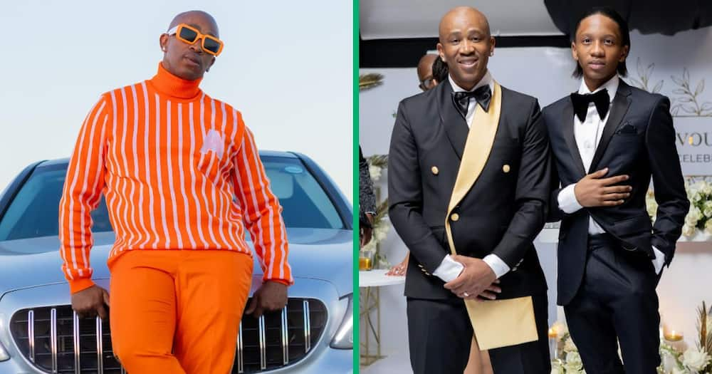 Mafikizolo’s Theo Kgosinkwe Celebrates Look-A-Like Son Oatlegile’s ...