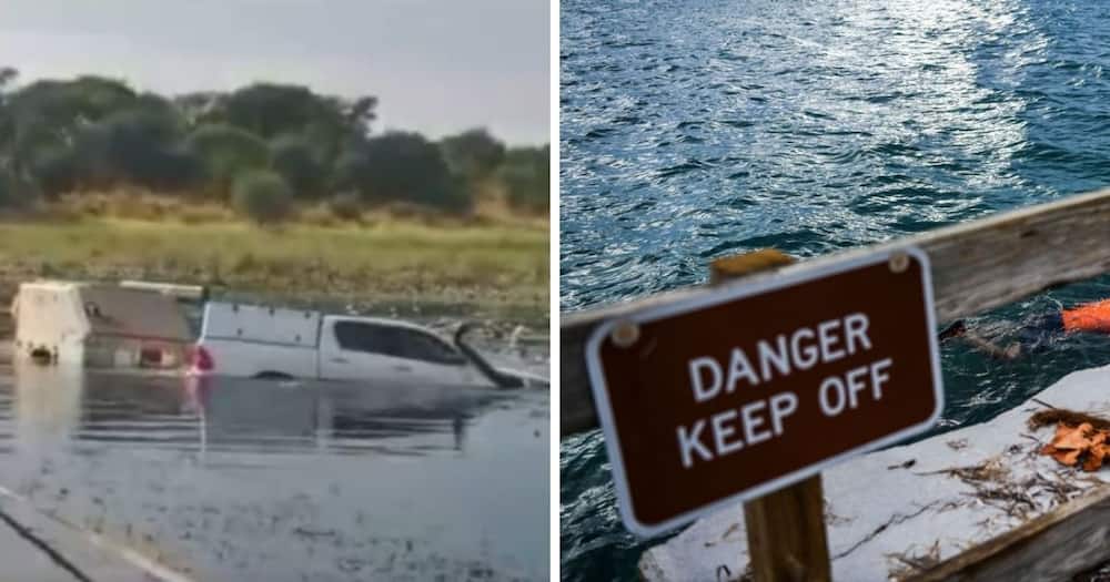 Toyota Hilux Driver Somehow Manages to Drive Through a Deep River and Not Get Stuck, Mzansi Left Impressed