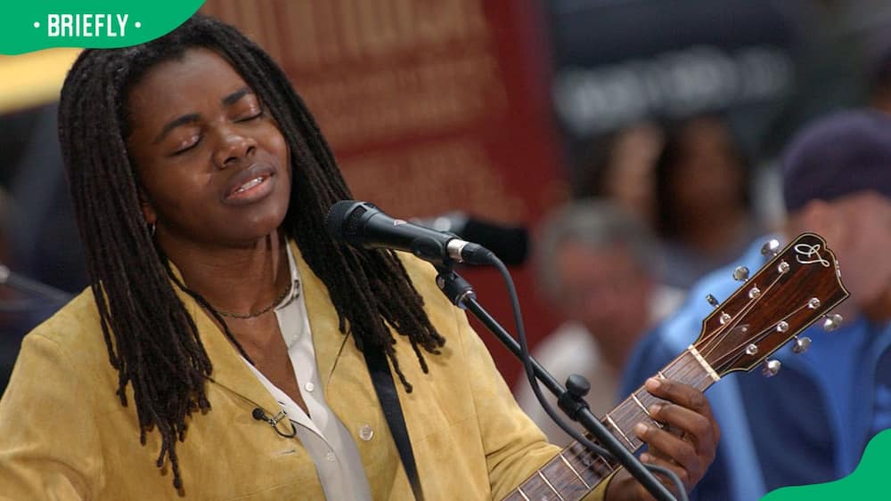 Musician Tracy Chapman during the 2005 Make A Difference Today event at Humanity Plaza in New York City
