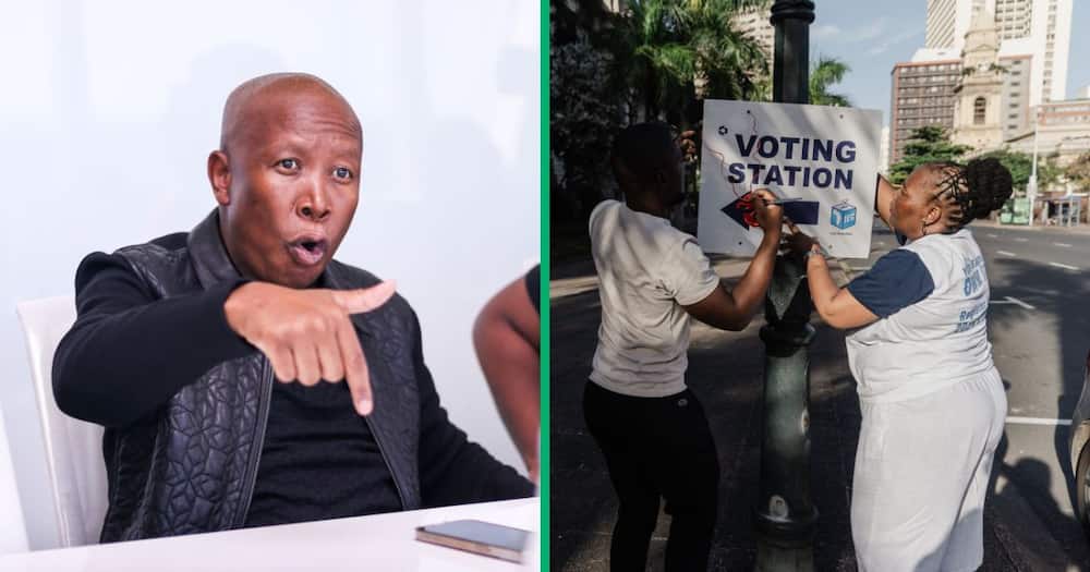 Julius Malema said there would be loadshedding the day votes are to be counted