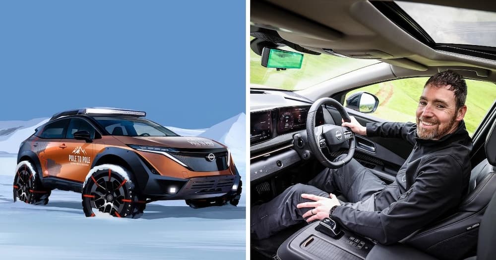 Nissan, EV, North Pole, South Pole