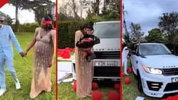 Kenyan man throws wife surprise baby shower, gifts her Range Rover Sport worth around R2.5 million