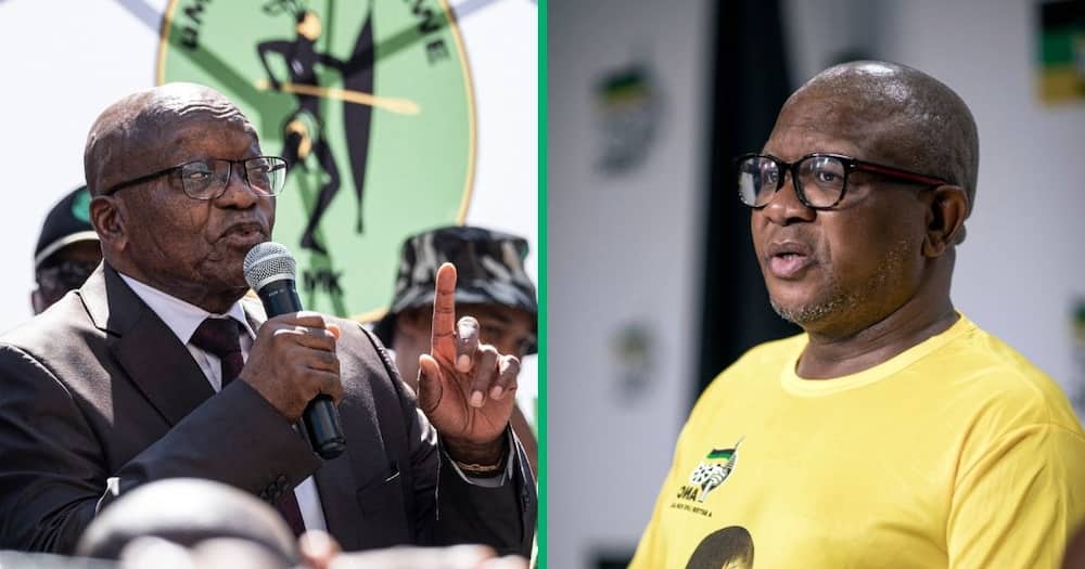 The ANC's Fikile Mbalula takes aim at MK Party's Jacob Zuma and his dual membership