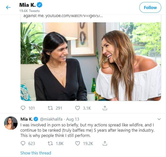 does mia khalifa speak