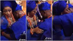 Emotional video shows a groom on his knees crying hard at his traditional wedding, bride comforts him
